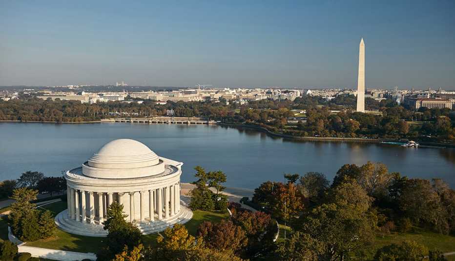 Vista aérea de Washington, D.C. Vista aérea de Washington, D.C.