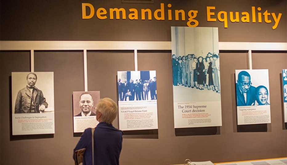 Exposición en el sitio histórico nacional The Brown v. Board of Education