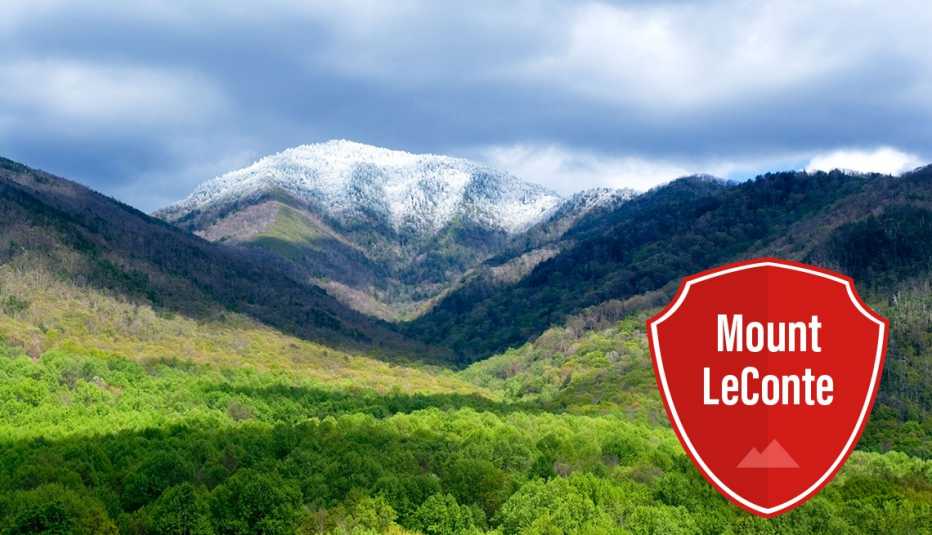 Montaña cubierta de nieve 