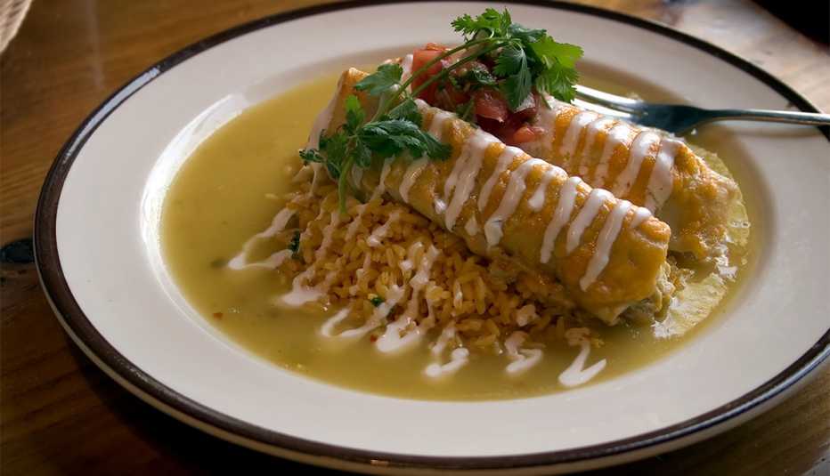 Enchiladas verdes