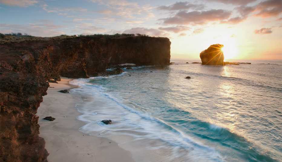 Lanai al atardecer