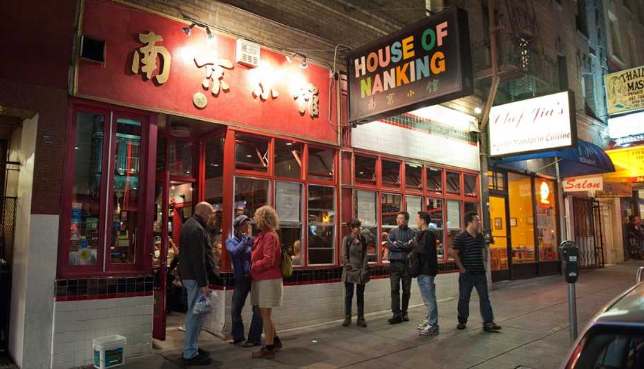 Exterior del restaurante chino House of Nanking de San Francisco