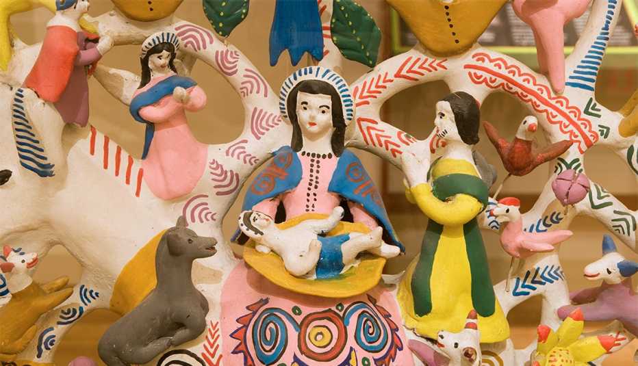 Pieza de arte en el Museo de Arte Folk Internacional de Santa Fe