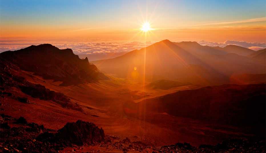 Amanecer en el Parque Nacional Haleakala