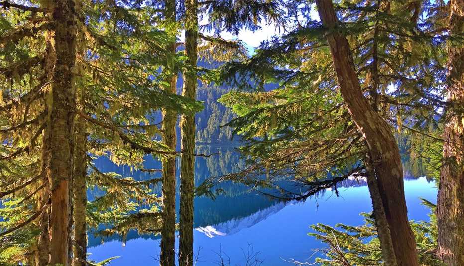 Sendero Wonderland en el lago Mowich
