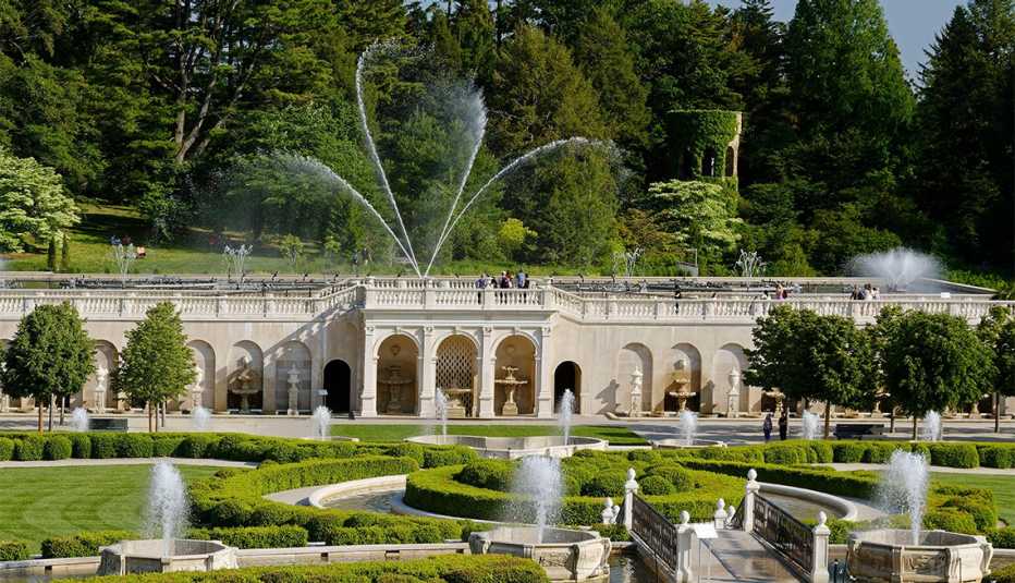 Panorámica de Longwood Gardens Panorámica de Longwood Gardens