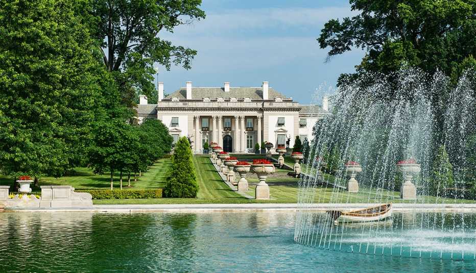 Panorámica de Nemours Estate, una mansión estilo francés