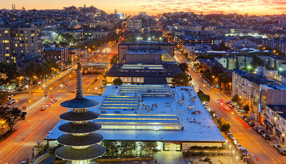 Panorámica de Japantown en San Francisco