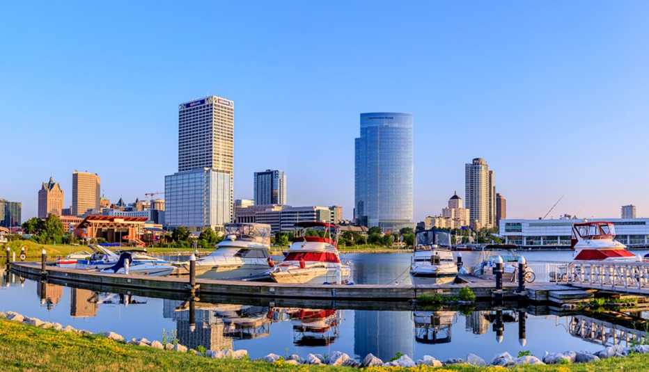 Vista del Downtown de Milwaukee