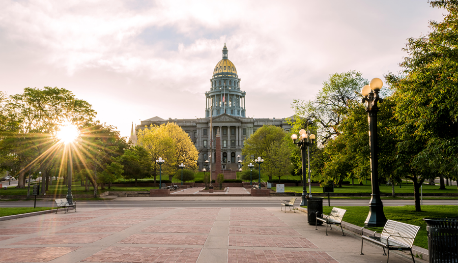  El edificio del Capitolio de Denver en Colorado