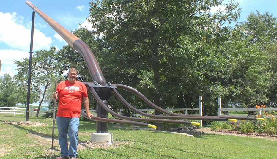 La horca más grande del mundo en Casey Illinois.