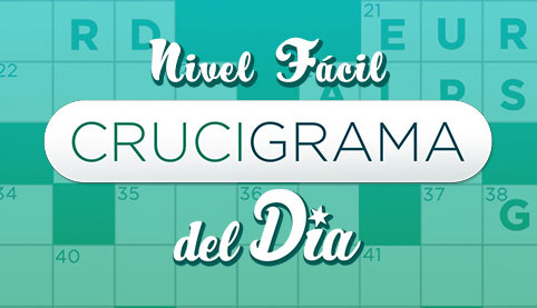 Ilustración de un crucigrama que dice nivel fácil