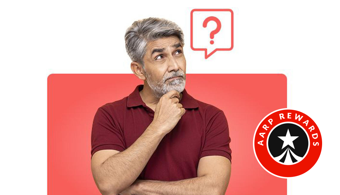 A man with a hand on his chin and a question mark bubble by his head