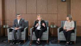 AARP Foundation hosted a fireside chat with VP Louis Lopez, and two lead plaintiffs, Mary Hartshorne and Anne Hotaling.
