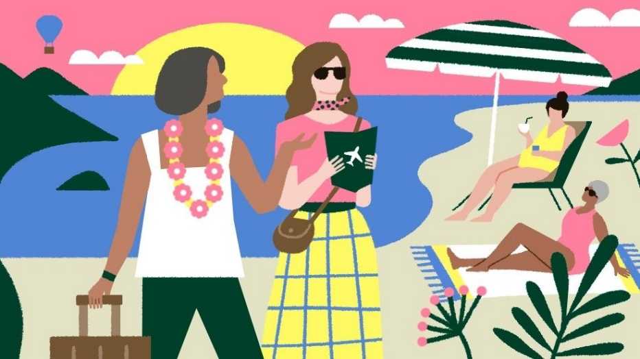 Illustration of Traveling Ethels On-The-Go