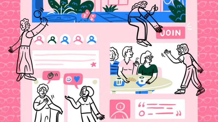 Illustration of Ethels Facebook Group