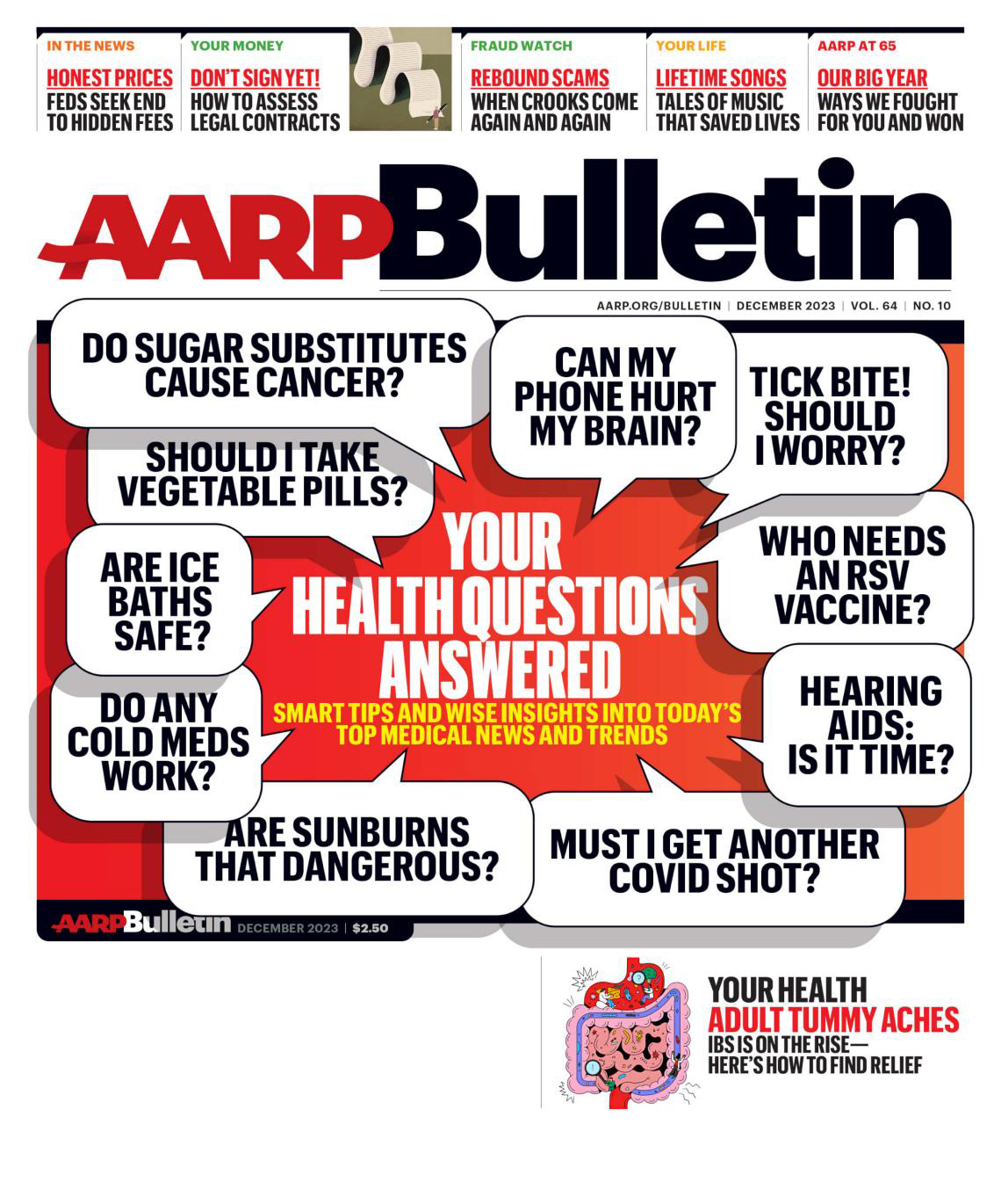 cover of aarp bulletin December 2023