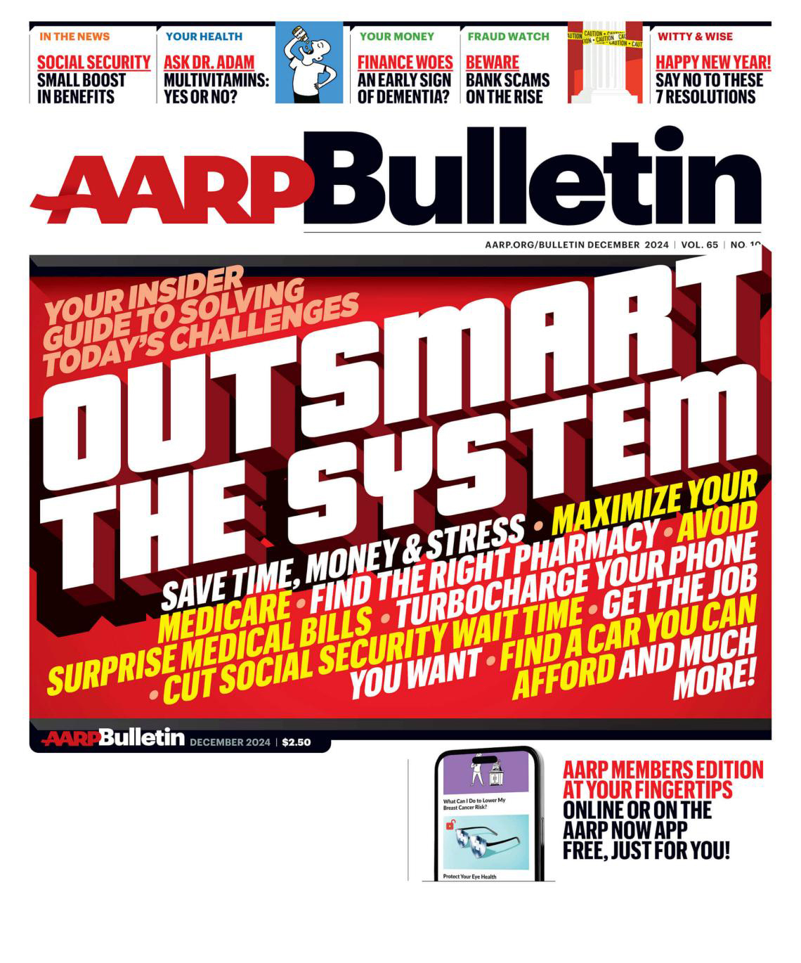 cover of aarp bulletin December 2024
