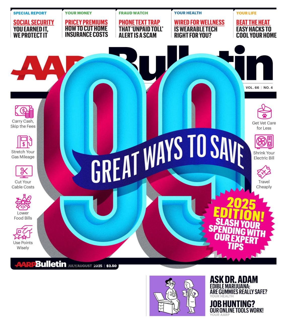 cover of aarp bulletin July/August 2025