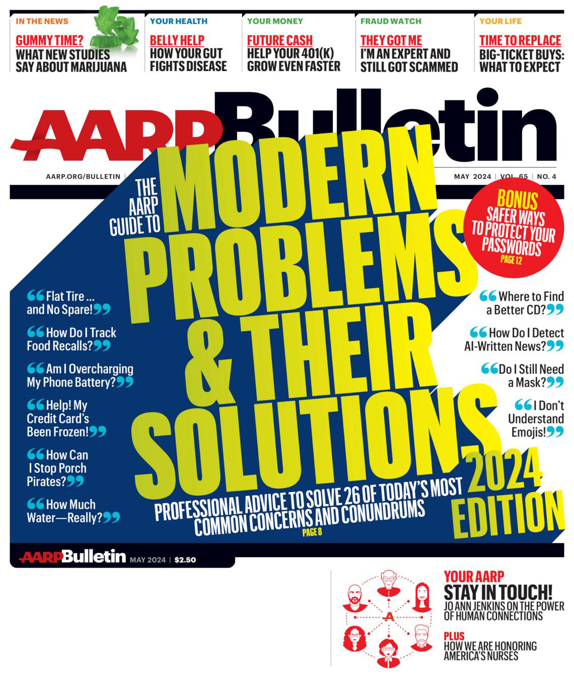 cover of aarp bulletin May 2024