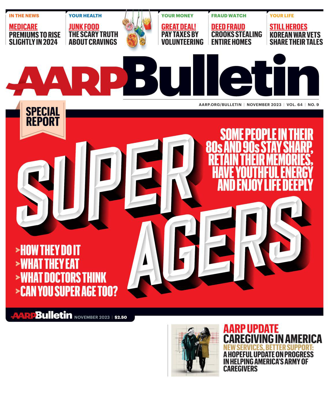 cover of aarp bulletin November 2023