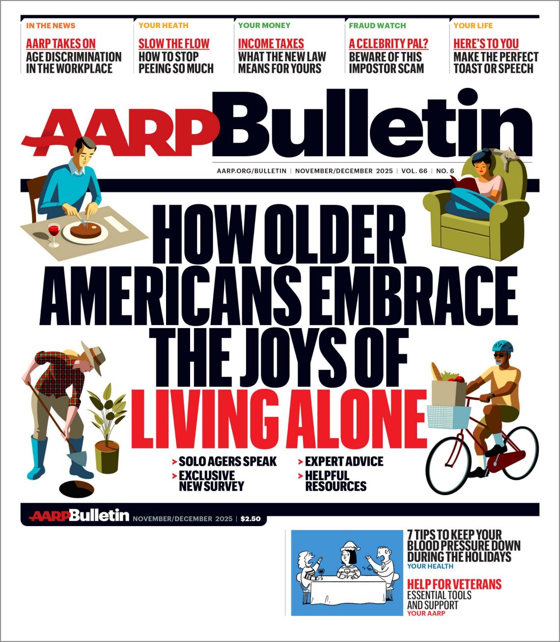 cover of aarp bulletin Nov/Dec 2025