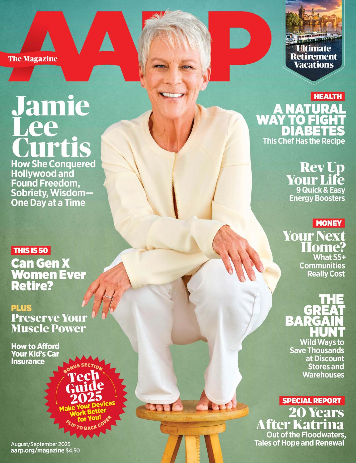 cover of aarp the magazine August/September 2025