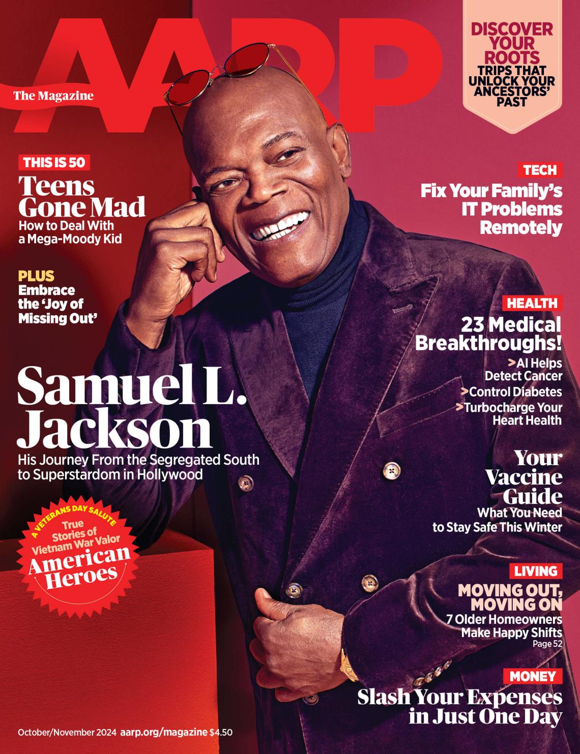 cover of aarp the magazine October/November 2024