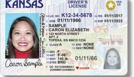 Ejemplo del Real ID en Kansas Ejemplo del Real ID en Kansas