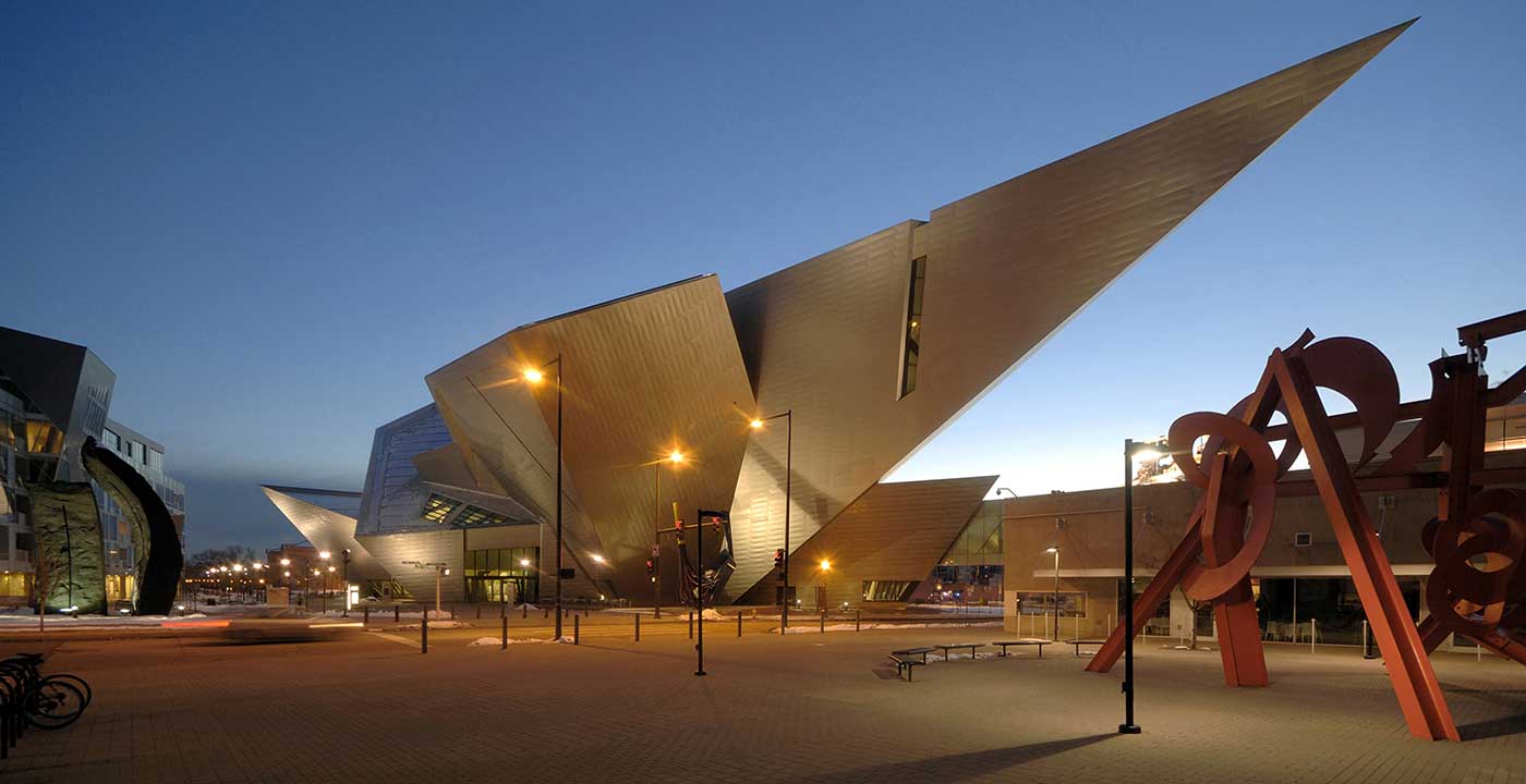 Outside view of the Denver Art Museum