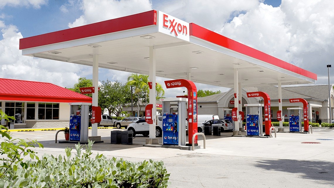 Una estación Exxon.