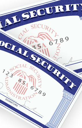 two social security cards