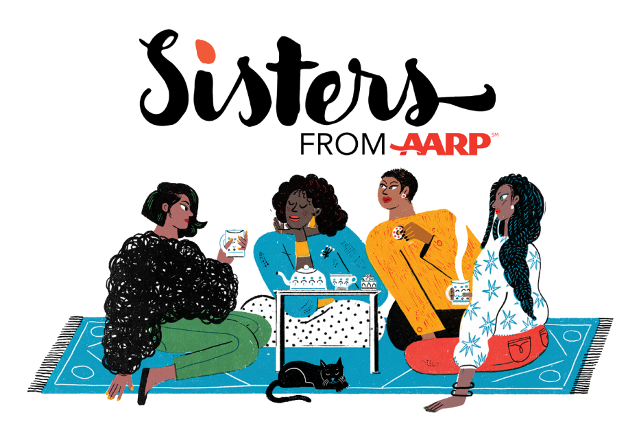 Sisters Logo Ladies on Blanket