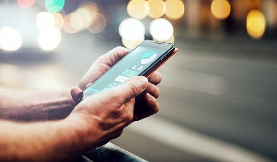 A close-up view of a smartphone showing health data
