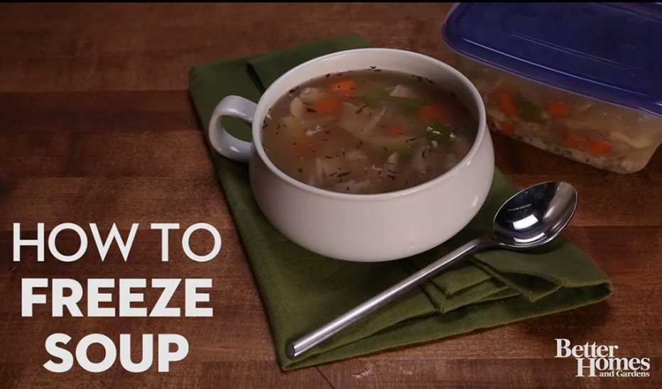 A close-up view of soup in a cup