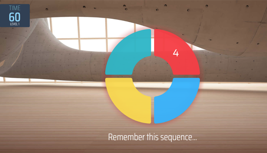 Screenshot of the Memory Sequence game