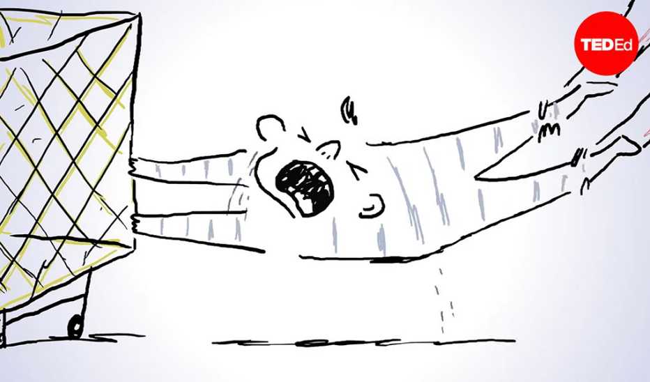 Illustration of a child throwing a temper tantrum